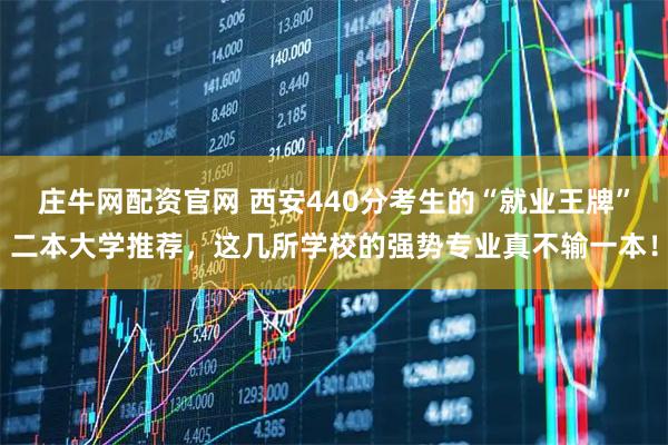 庄牛网配资官网 西安440分考生的“就业王牌”二本大学推荐，这几所学校的强势专业真不输一本！